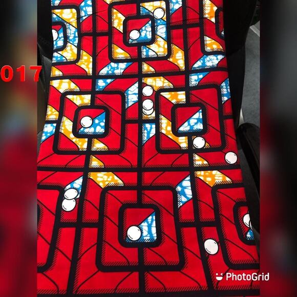 African fabric 6 yards Ankara Kente print Fabric for African attire - Picture 1 of 1